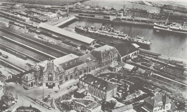 station Vlissingen luchtfoto